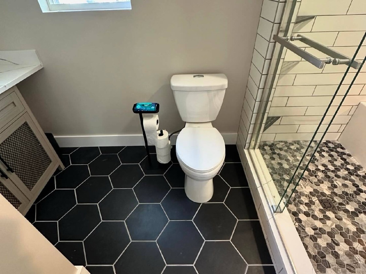 Completed restoration - bathroom