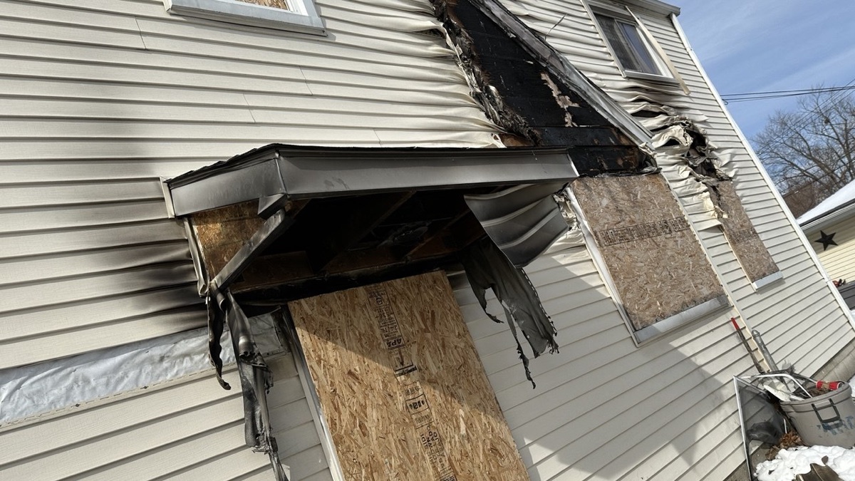 Phase III Construction - fire damage exterior