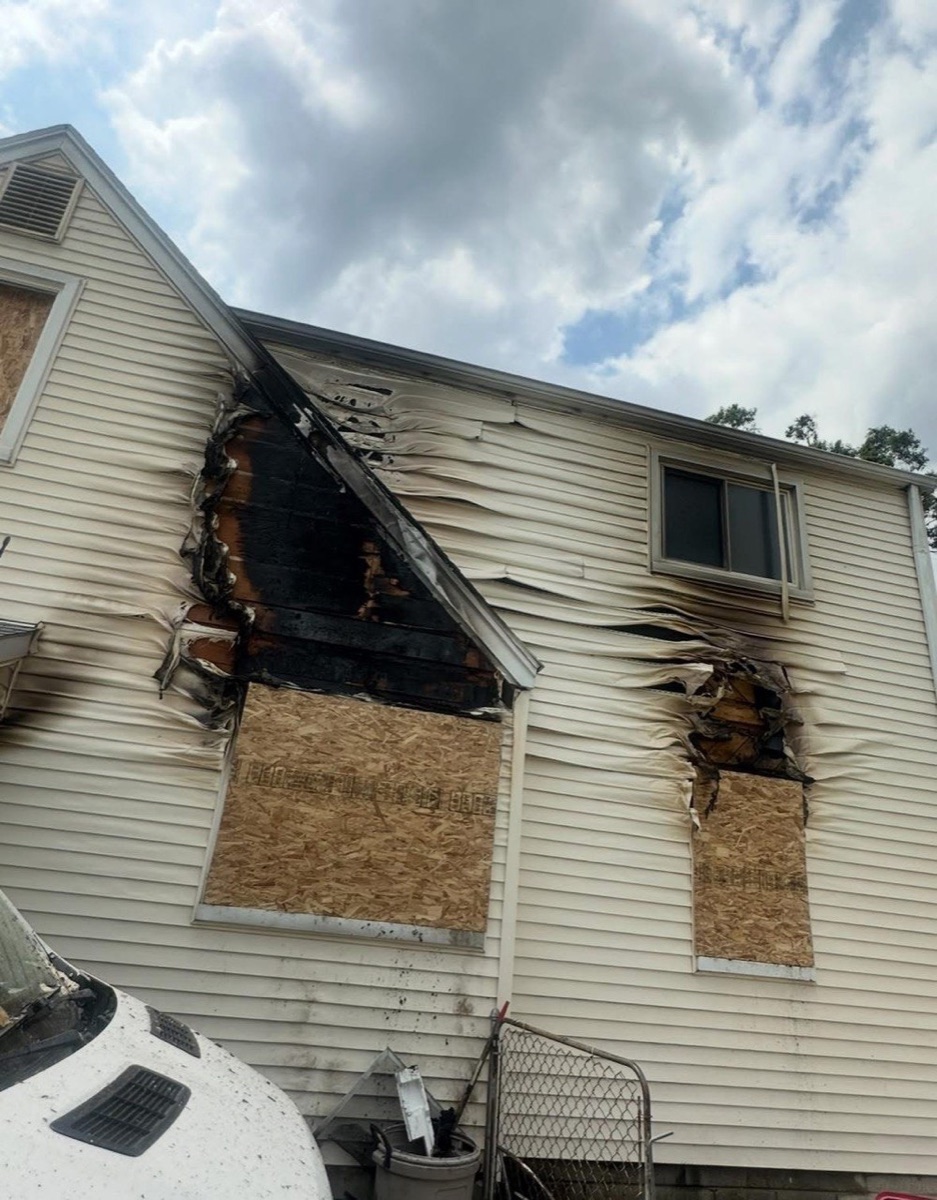 Phase III Construction - fire damage exterior