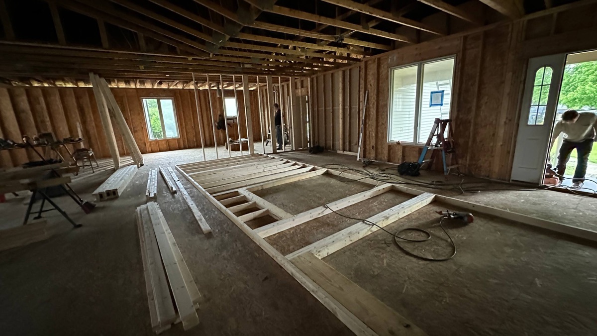 Interior framing - full rebuild
