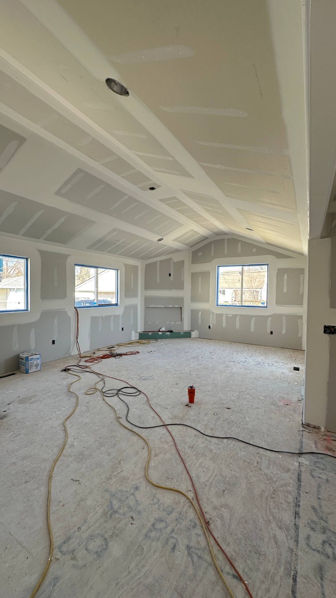 Interior restoration - drywall stage